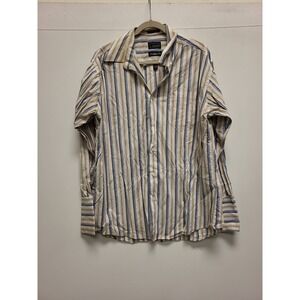 Cezani Modern Fit Shirt Mens XLarge‎ Striped Button Up Dress Casual Workwear